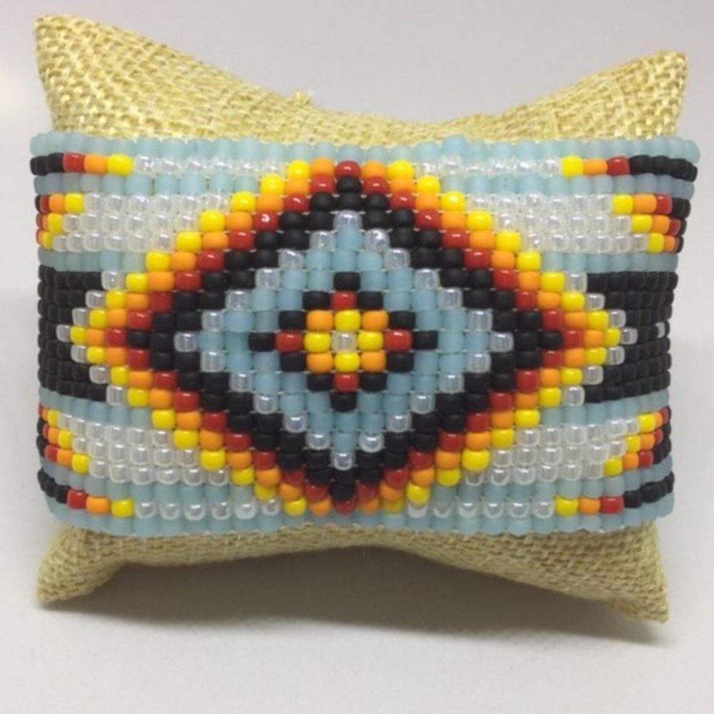 Native American Pattern Beaded Bracelet - image 1